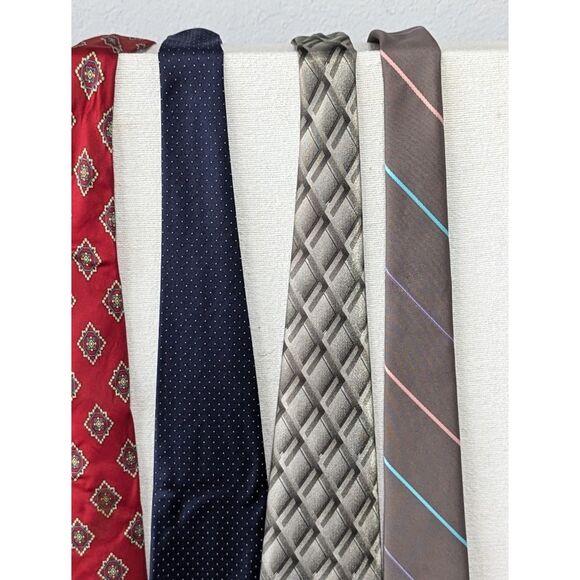 Vintage Y2K Striped and Floral Pattern Ties Bundle of 6 - Picture 4 of 11